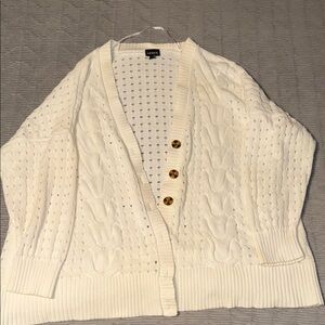 Torrid Cream Cable Knit Cardigan